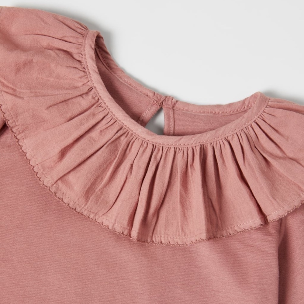 Zara Bib Collar Oversized Blouse - Picture 2 of 9